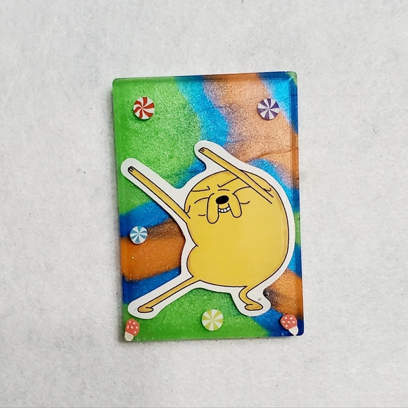 Adventure Time Jake handmade Keychain or Fridge Magnet "Your Choice" - Picture 5 of 7